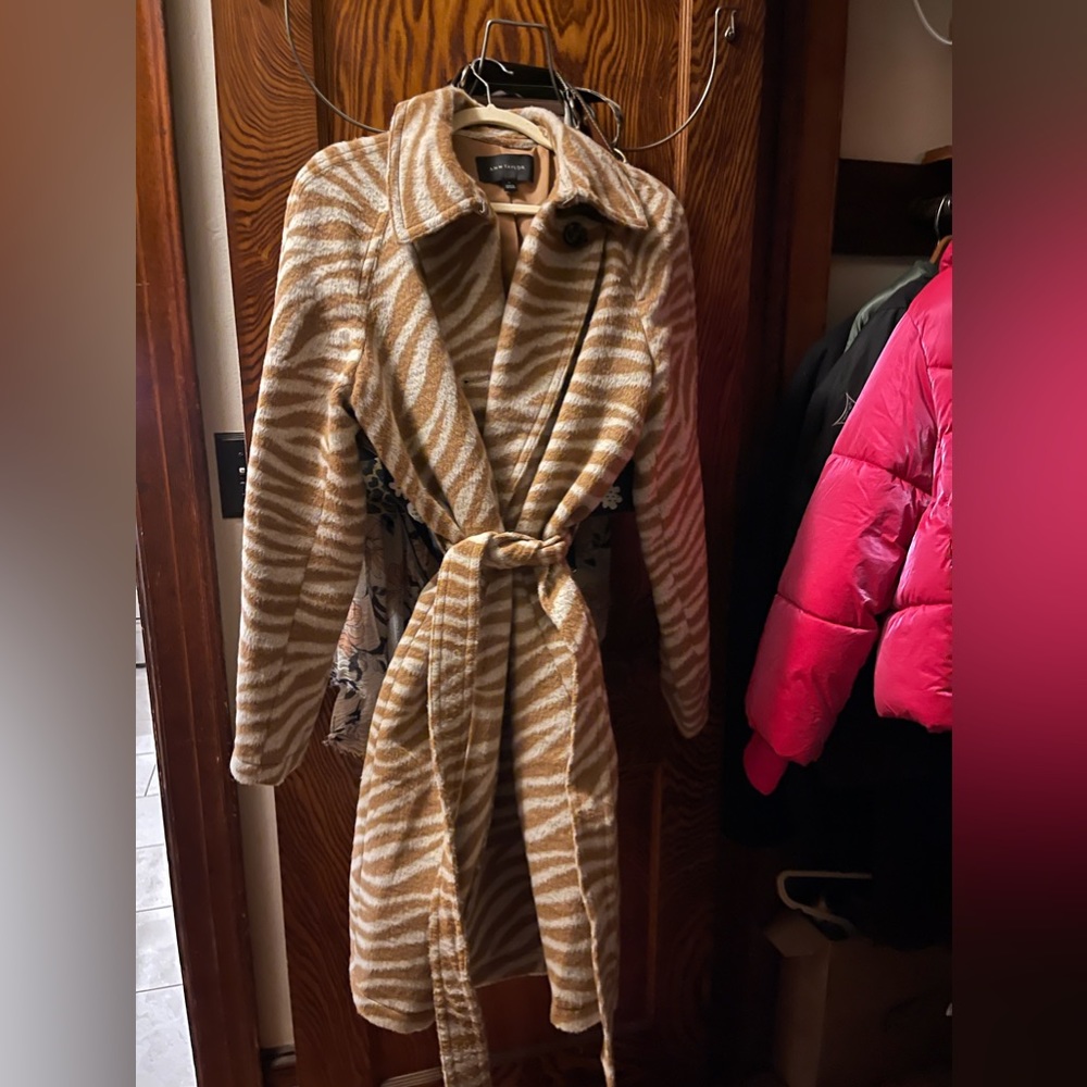 Ann Taylor zebra coat